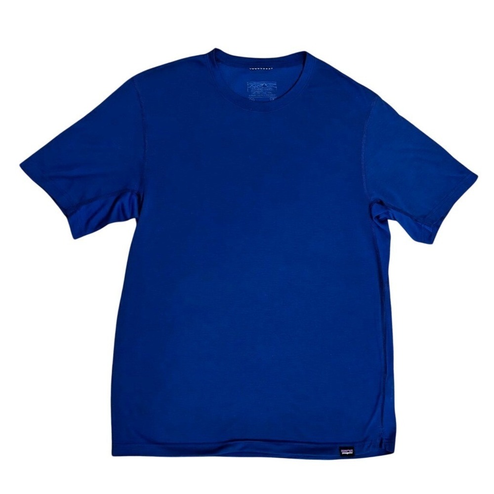 Patagonia Men's Capilene Cool Trail  Short Sleeve Shirt Superior Blue S 24496